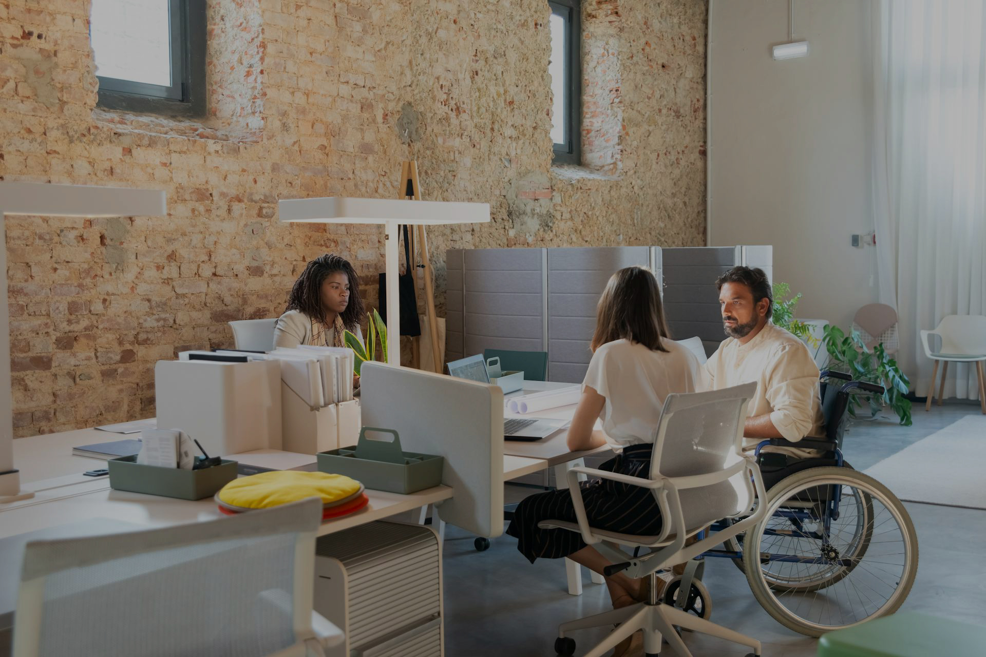 People in an office